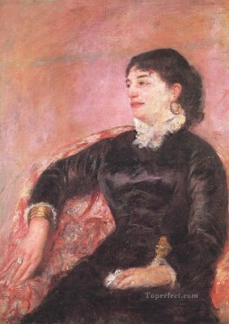María Cassatt Painting - Retrato de una dama italiana madres hijos Mary Cassatt